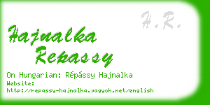 hajnalka repassy business card