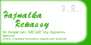 hajnalka repassy business card